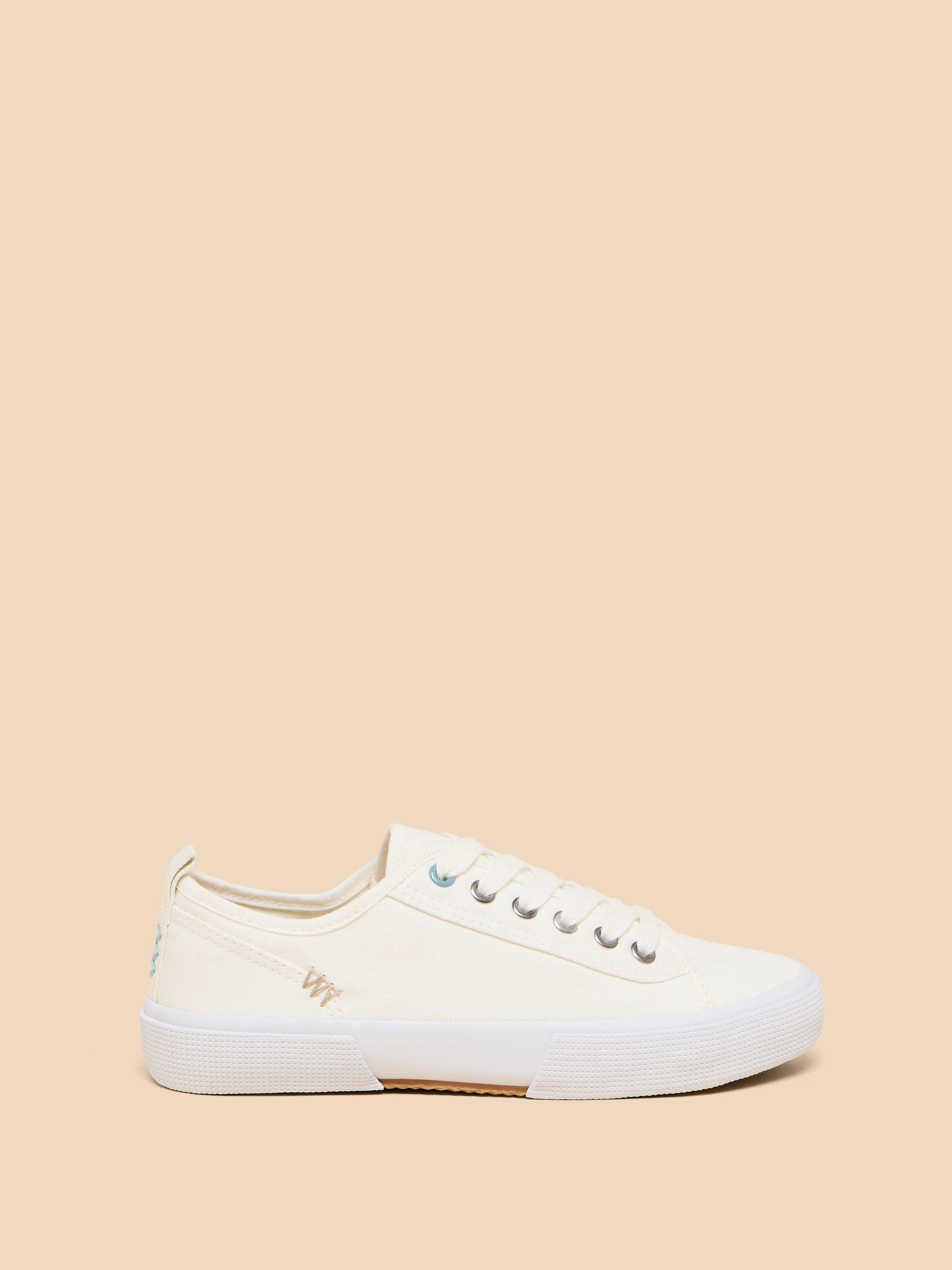 Pippa Canvas Lace Up Trainer