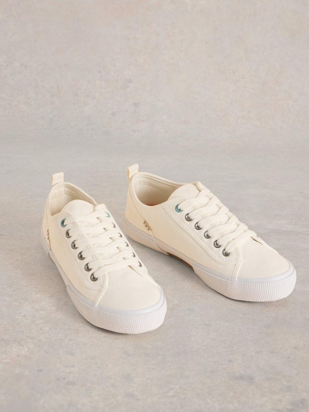Pippa Canvas Lace Up Trainer