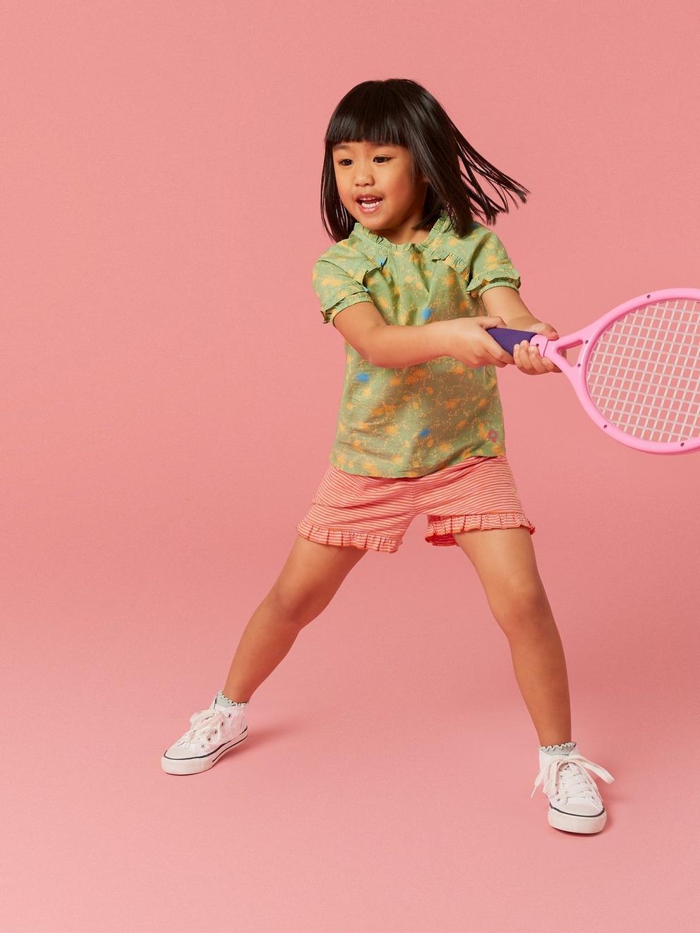 Renee Striped Frill Shorts