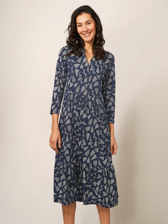Naya Printed Midi Dress