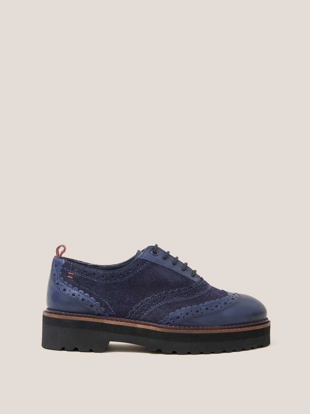 Chunky Leather Lace Up Brogue