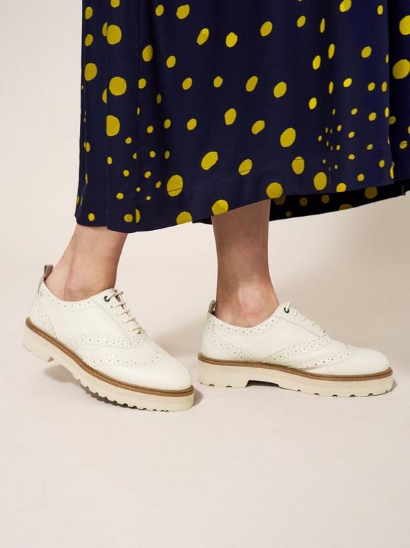 Chunky Leather Lace Up Brogue