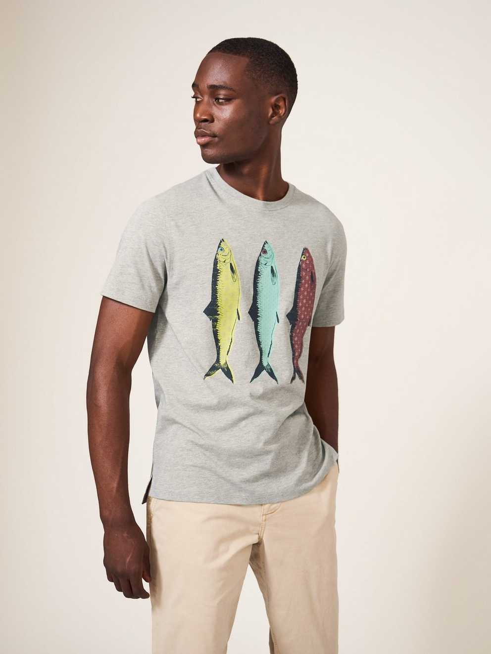 Fish Graphic Jersey TShirt