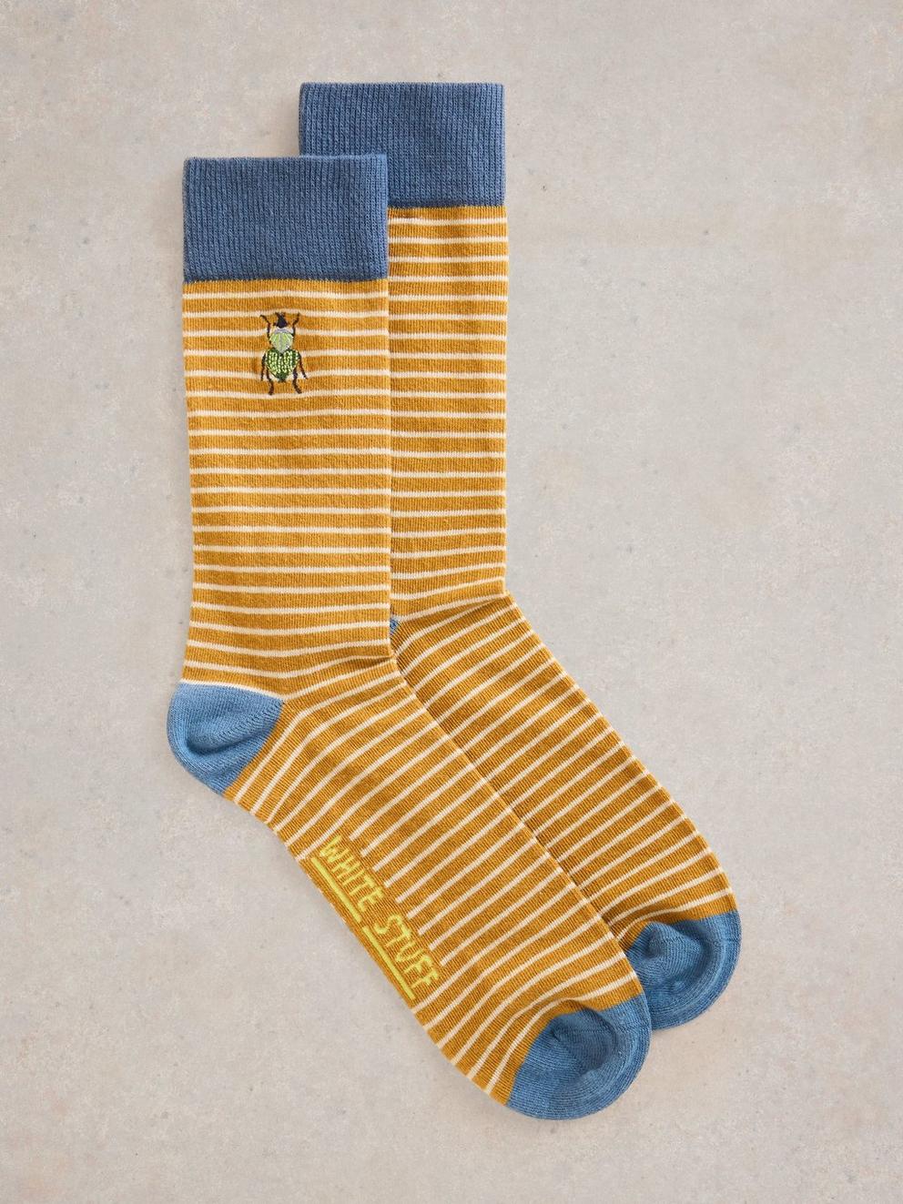 Bug Embroidered Ankle Sock