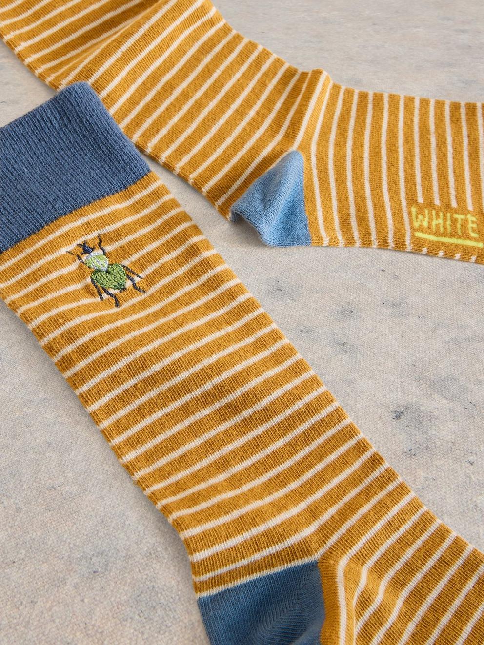 Bug Embroidered Ankle Sock