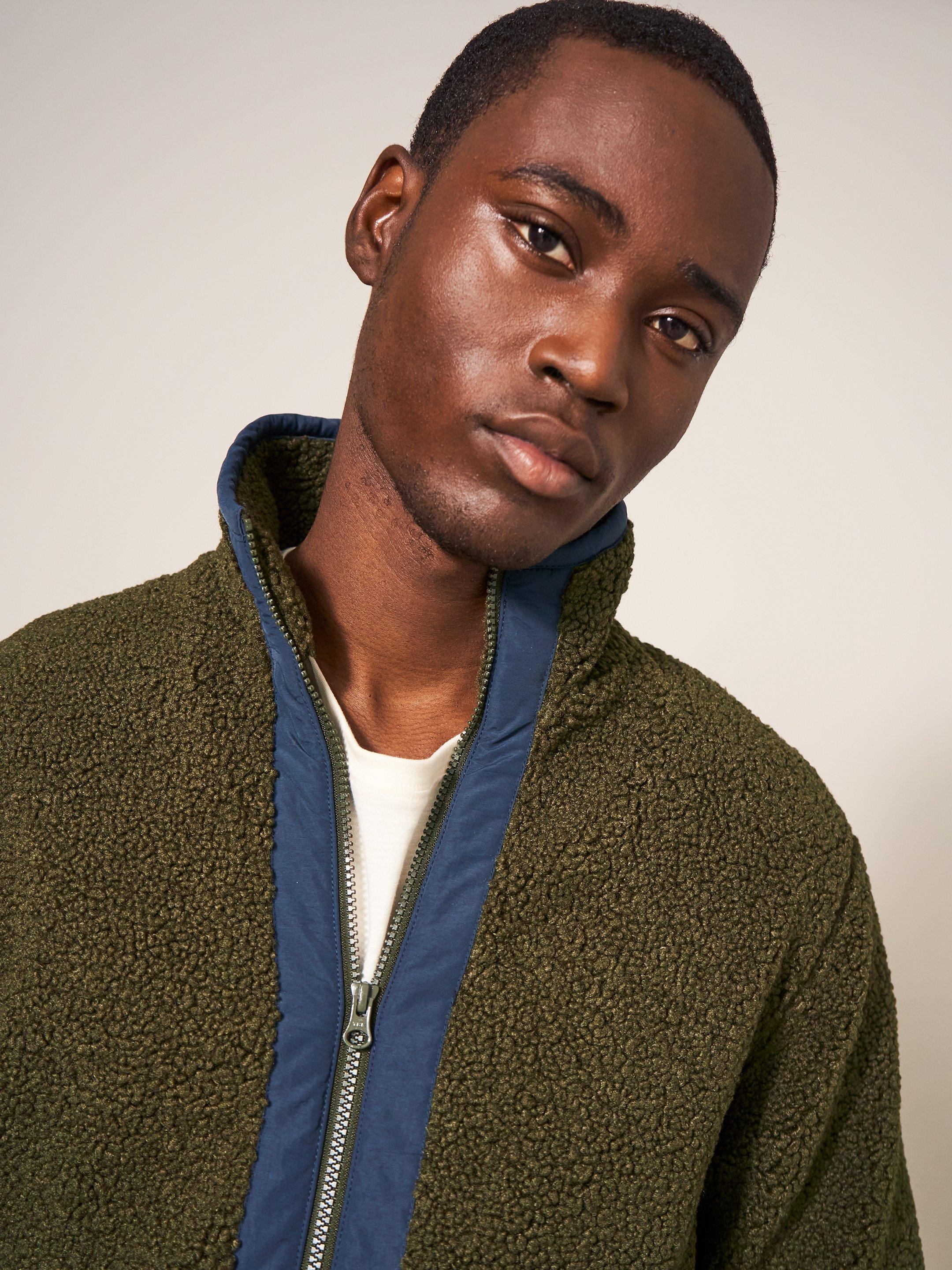 Borg Flecce Zip Through Jacket