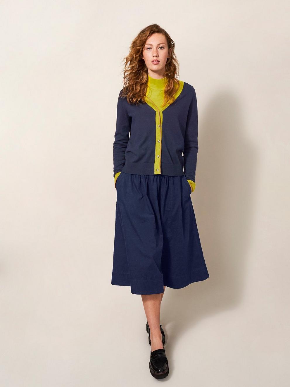 Charlotte Cord Midi Skirt