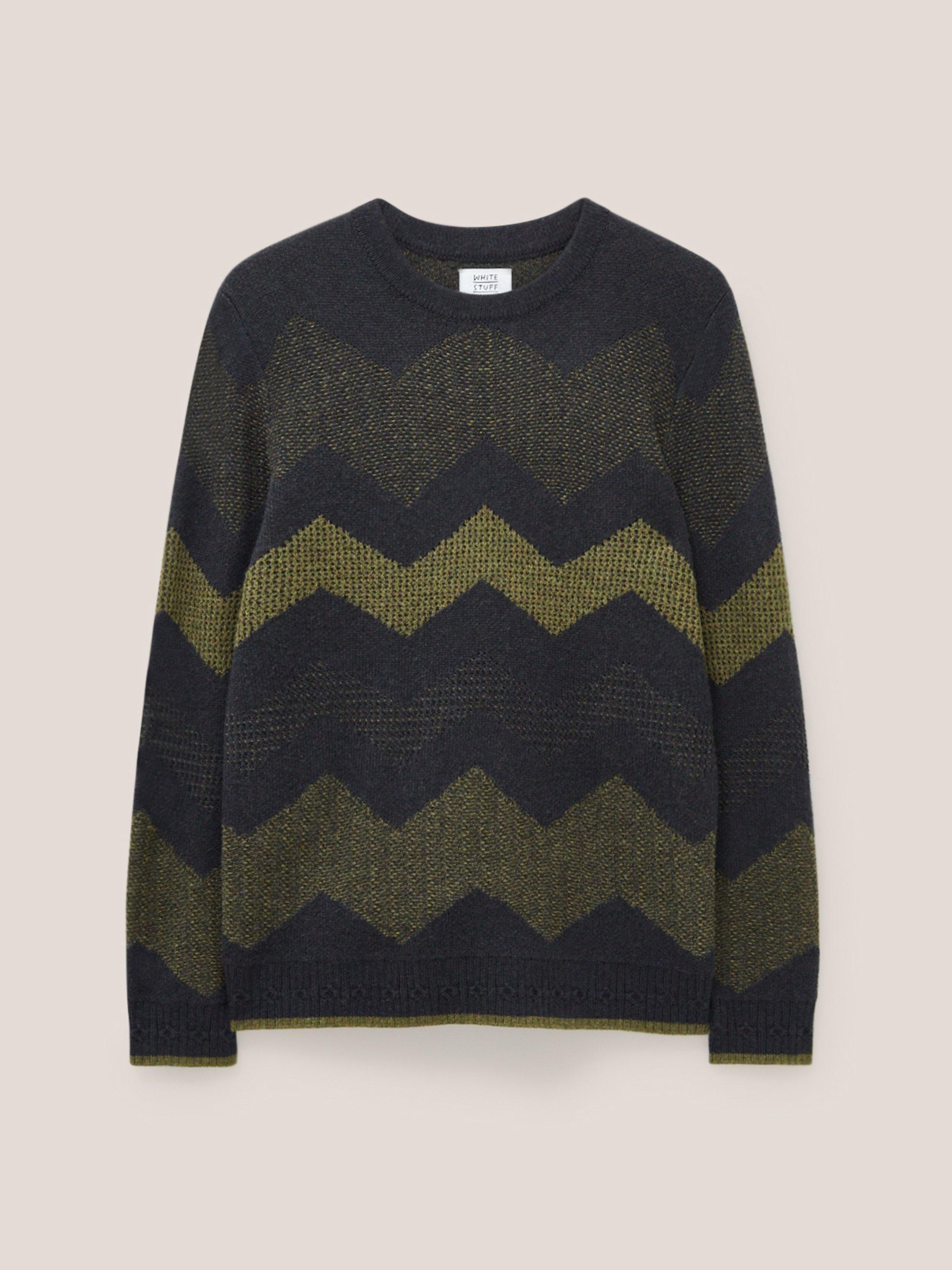Zig Zag Textured Crew