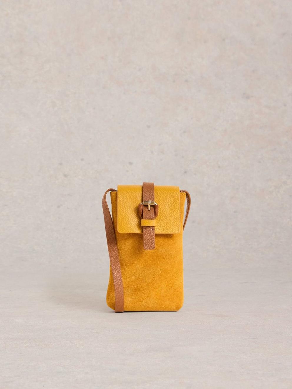 Clara Buckle Leather Phone Bag