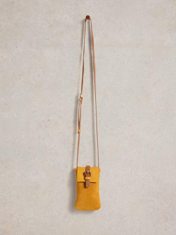 Clara Buckle Leather Phone Bag