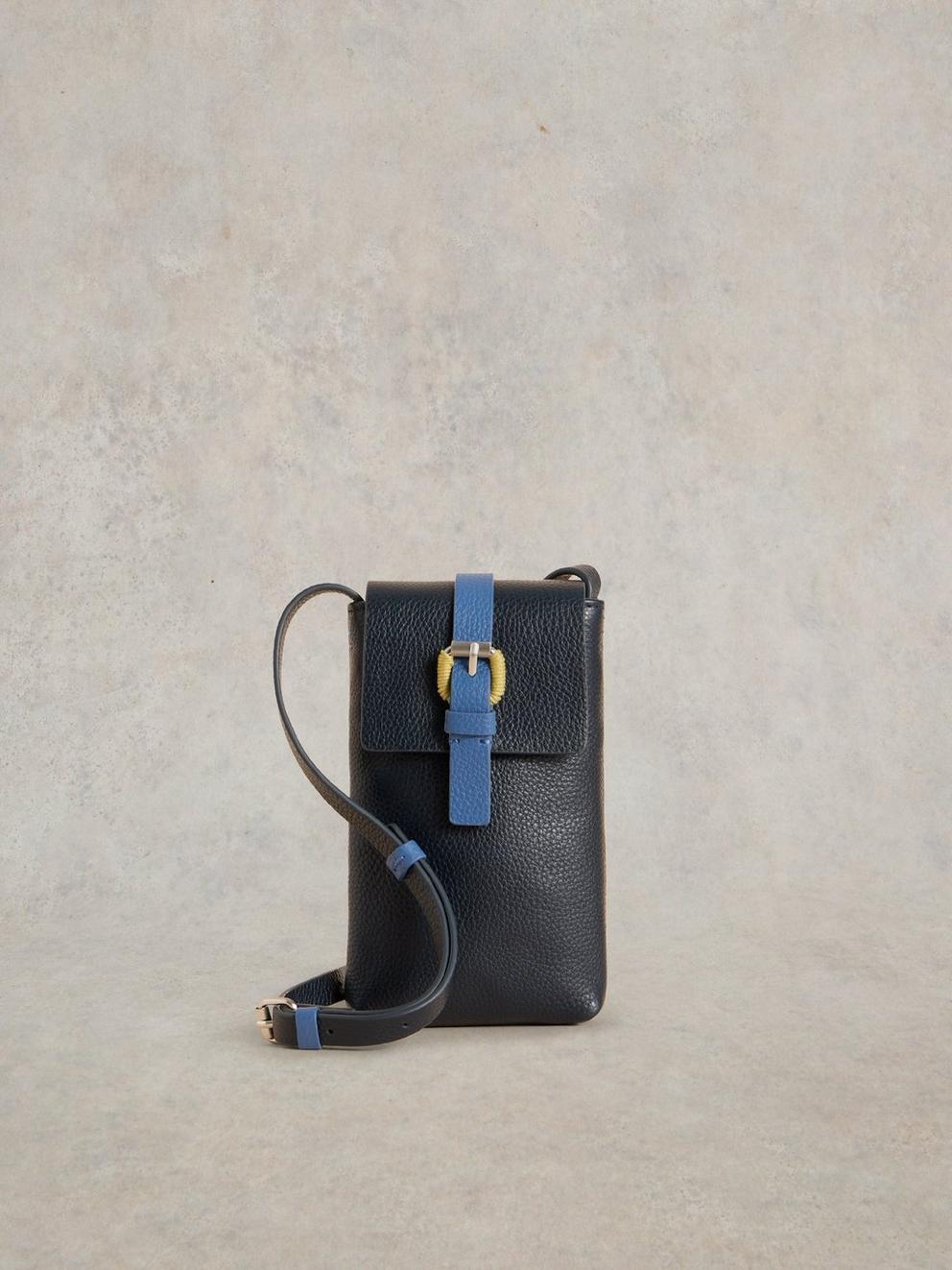 Clara Buckle Leather Phone Bag