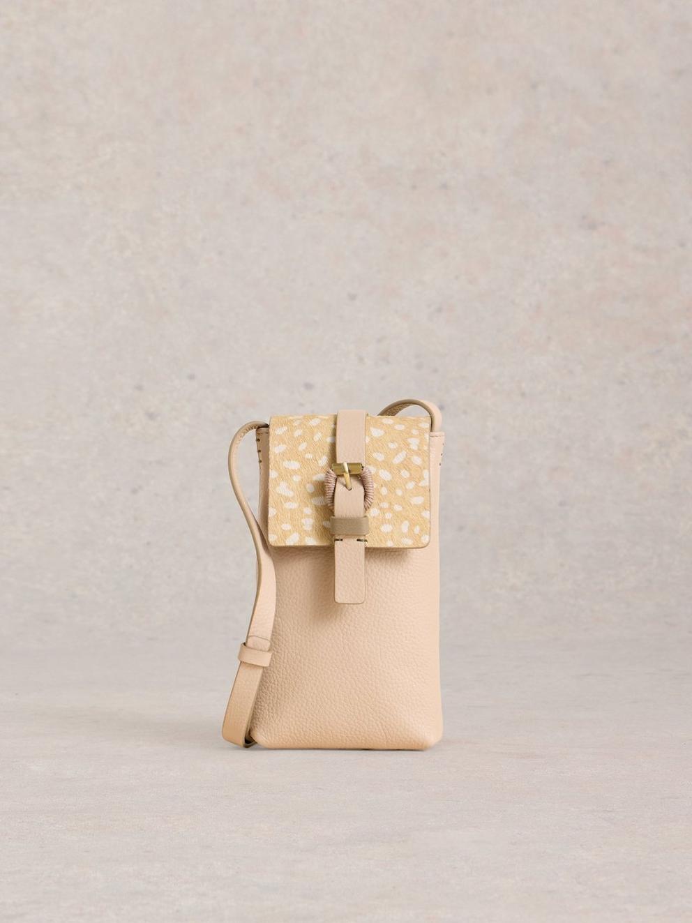 Clara Buckle Leather Phone Bag