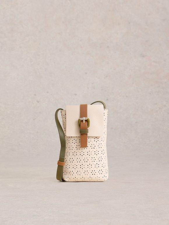 Clara Buckle Leather Phone Bag