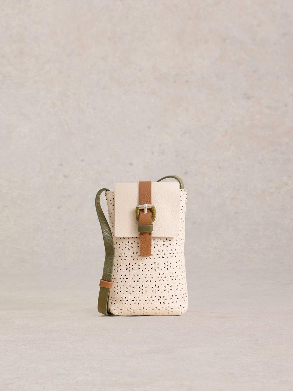 Clara Buckle Leather Phone Bag