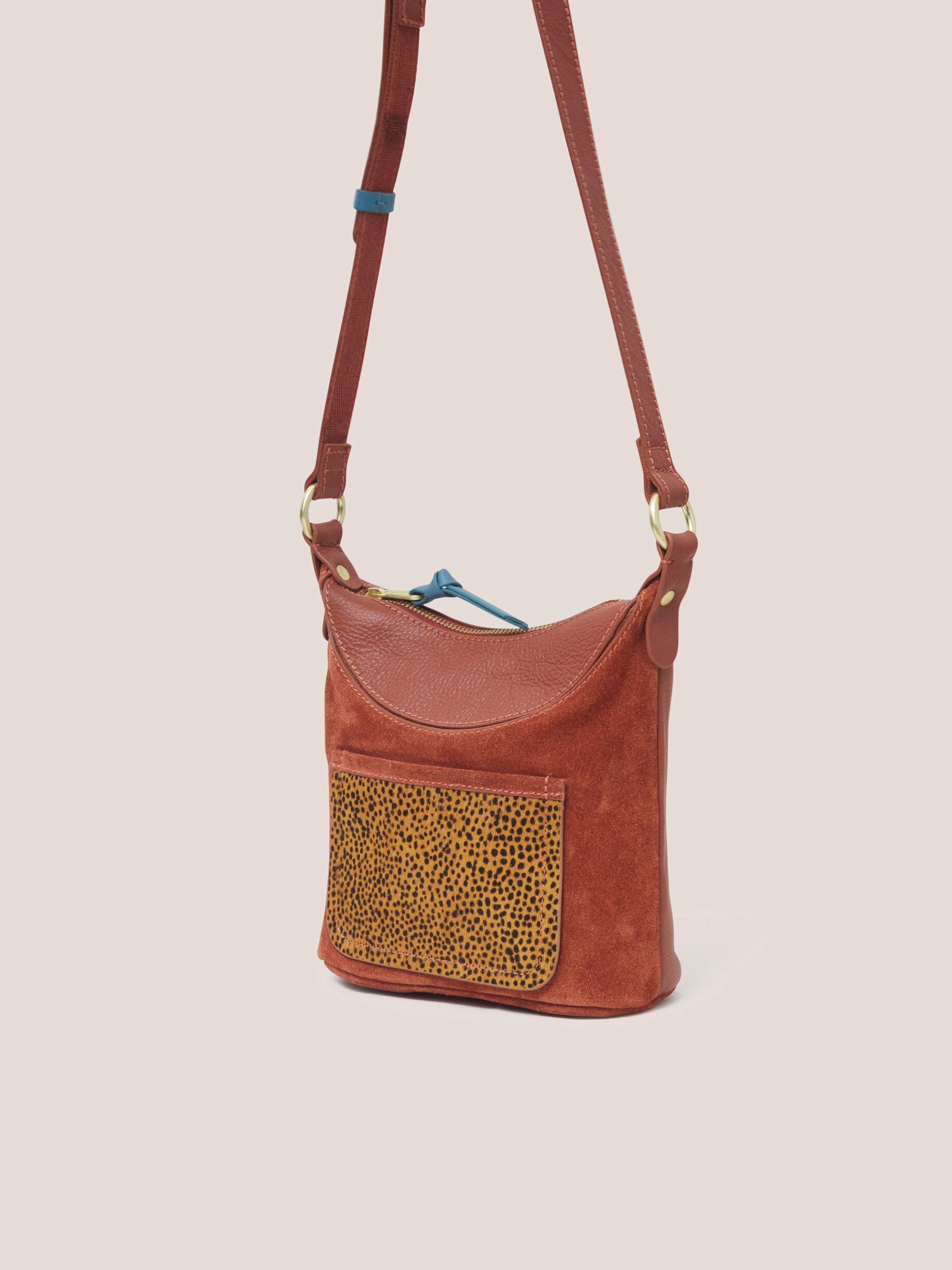 Mini Fleur Suede Crossbody