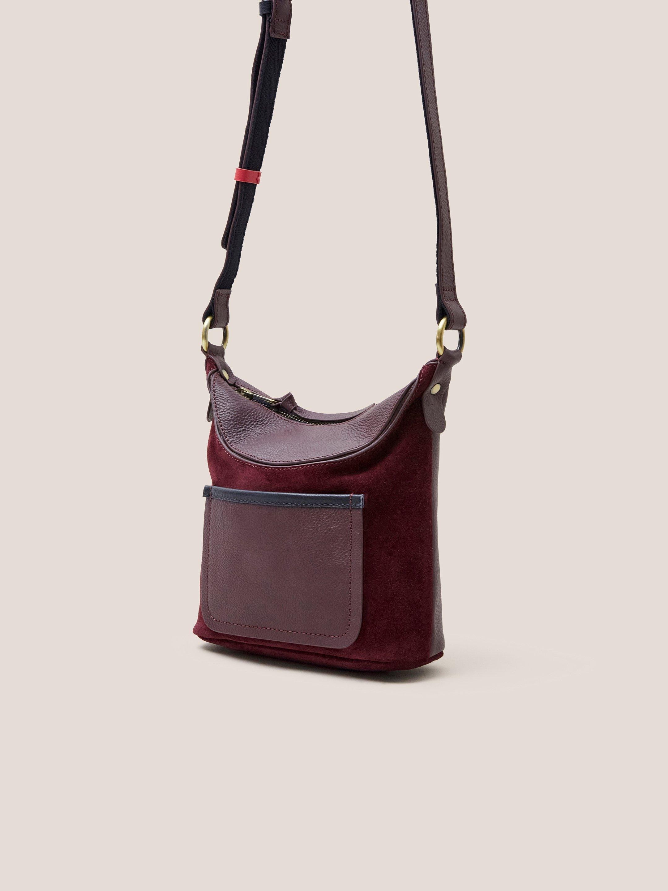 Mini Fleur Suede Crossbody