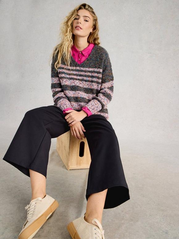 Belle Wide Leg Cropped Trouser
