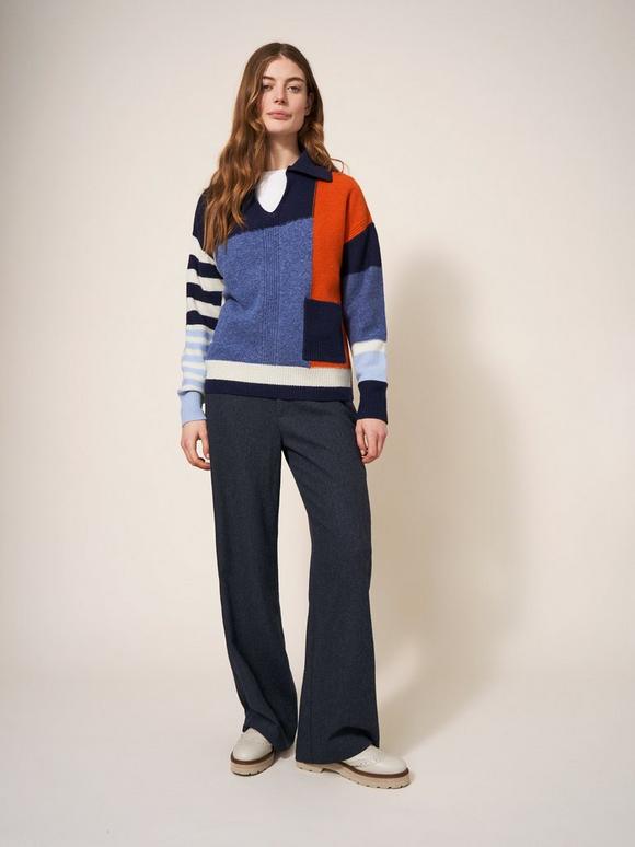 Belle Tweedy Wide Leg Trousers