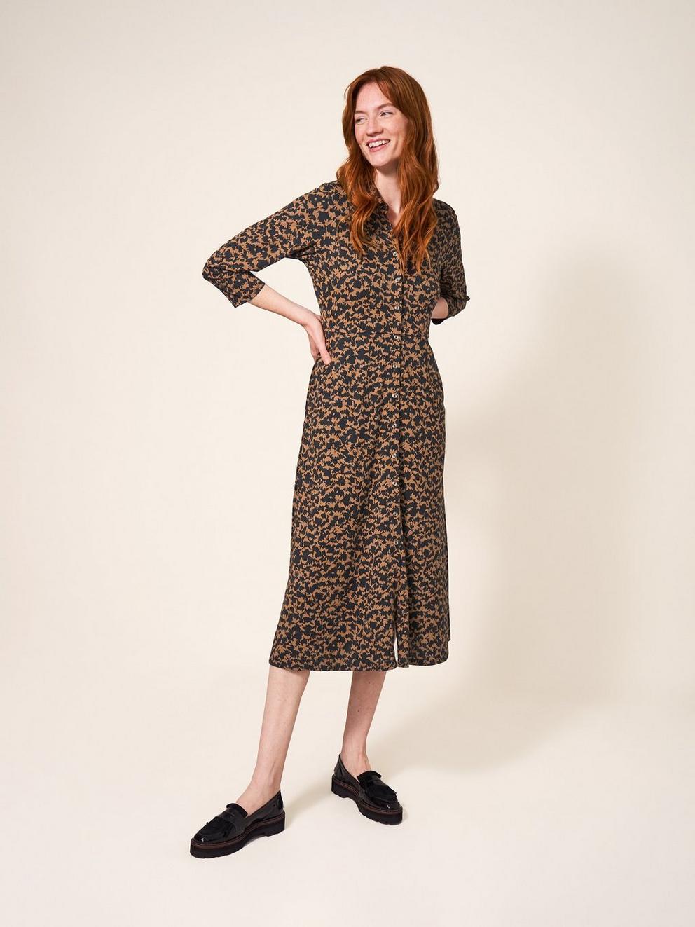 Rua Printed Midi Dress