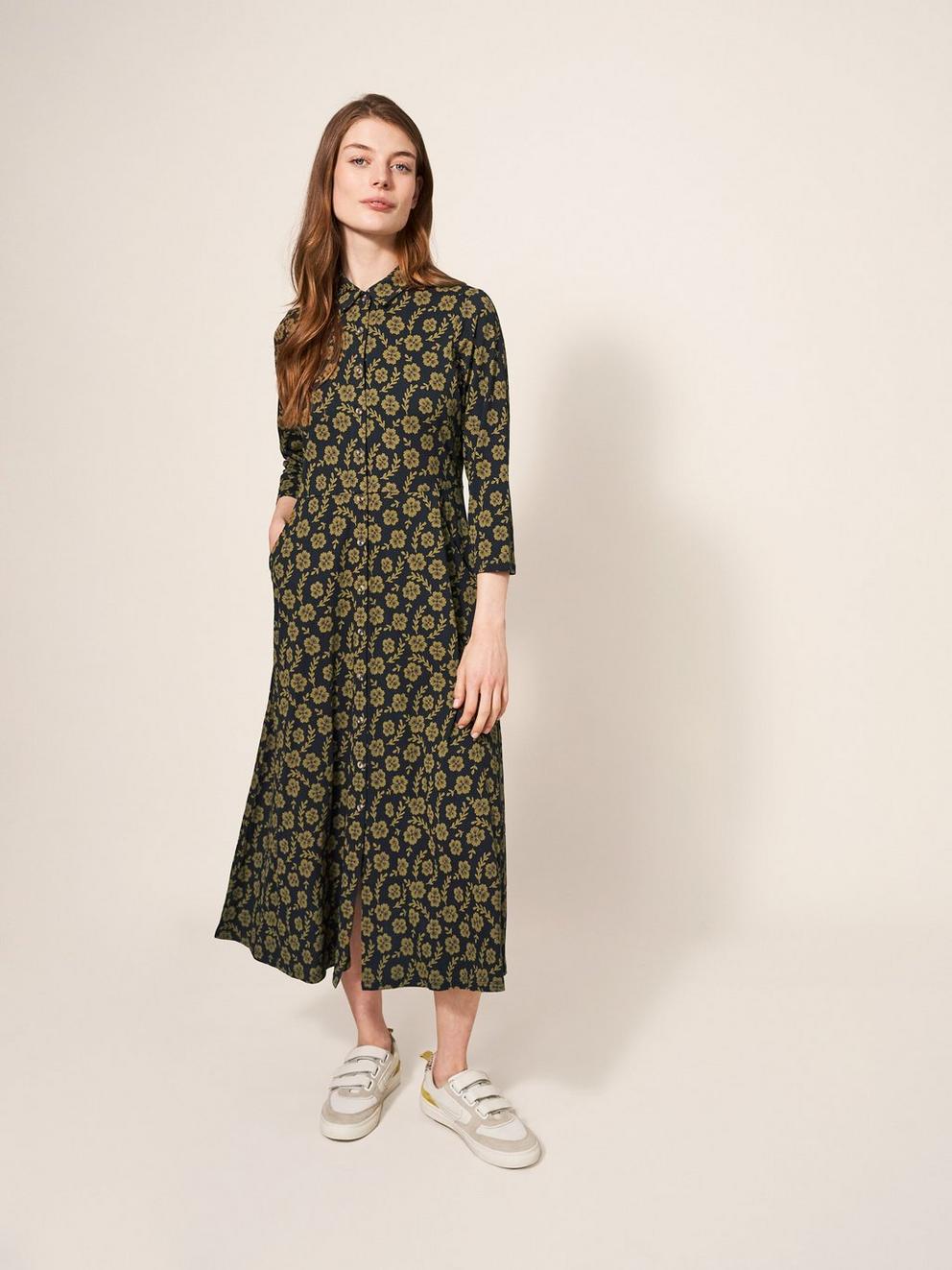 Rua Printed Midi Dress