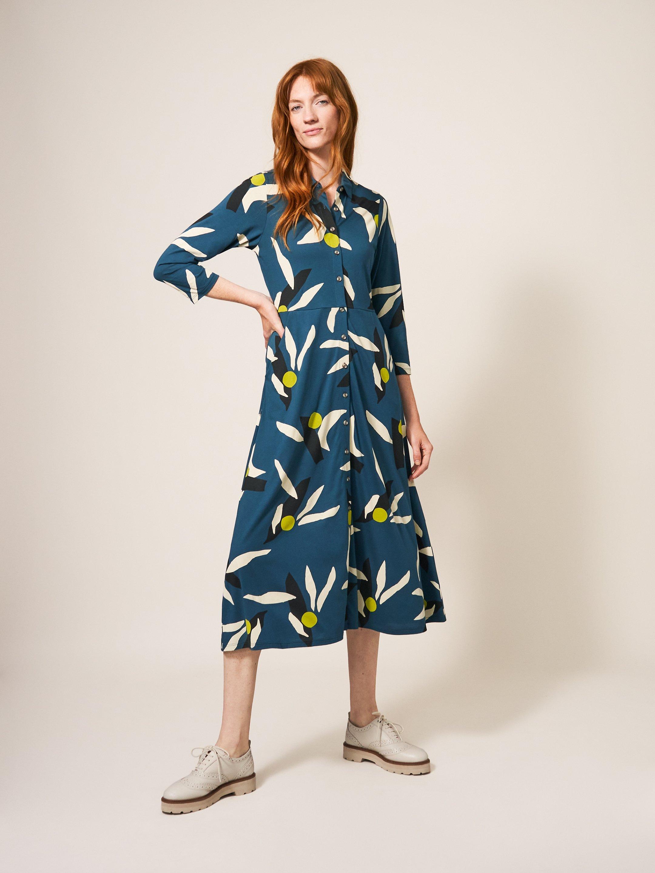 Rua Printed Midi Dress