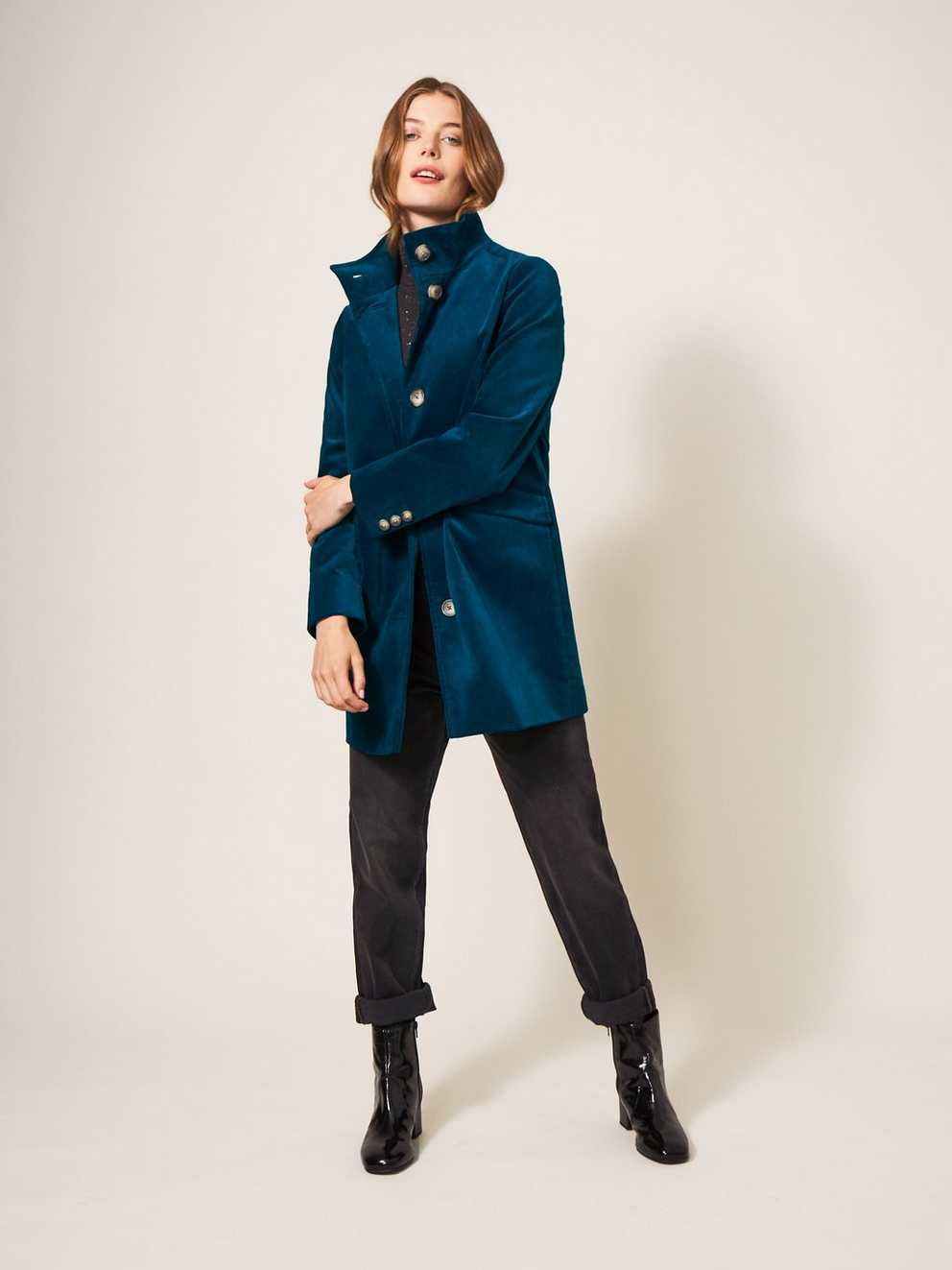 Karla Smart Velvet Coat