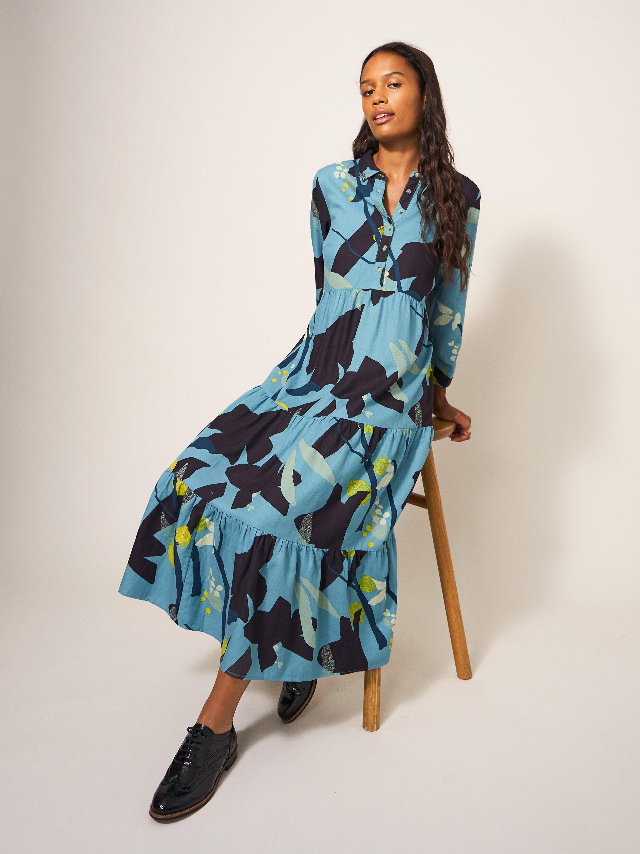 Maya Tiered Shirt Dress