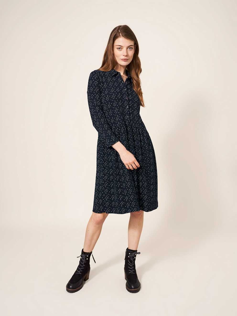 Everly Rib Jersey Shirt Dress