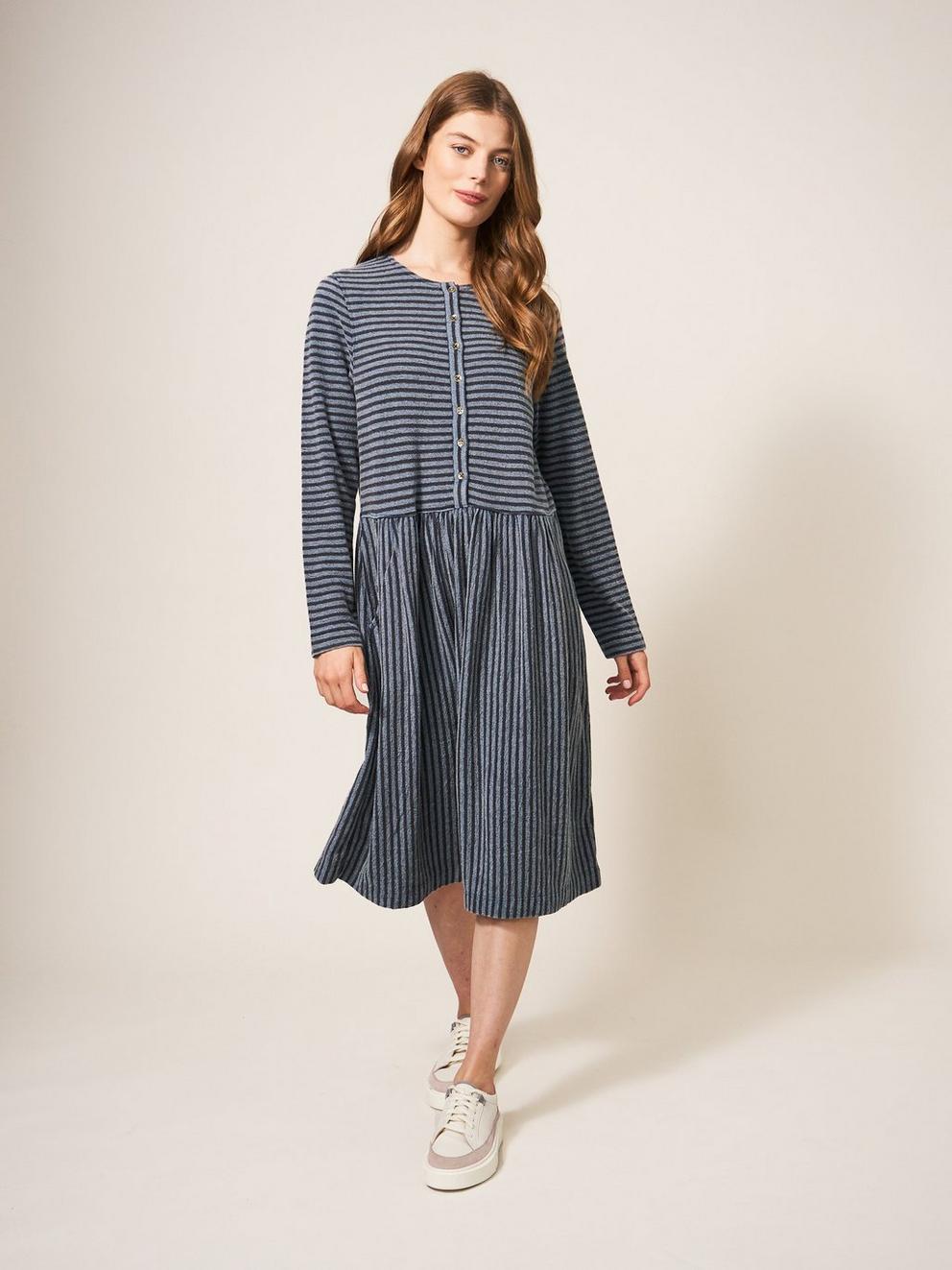 Marsia Stripe Jersey Dress