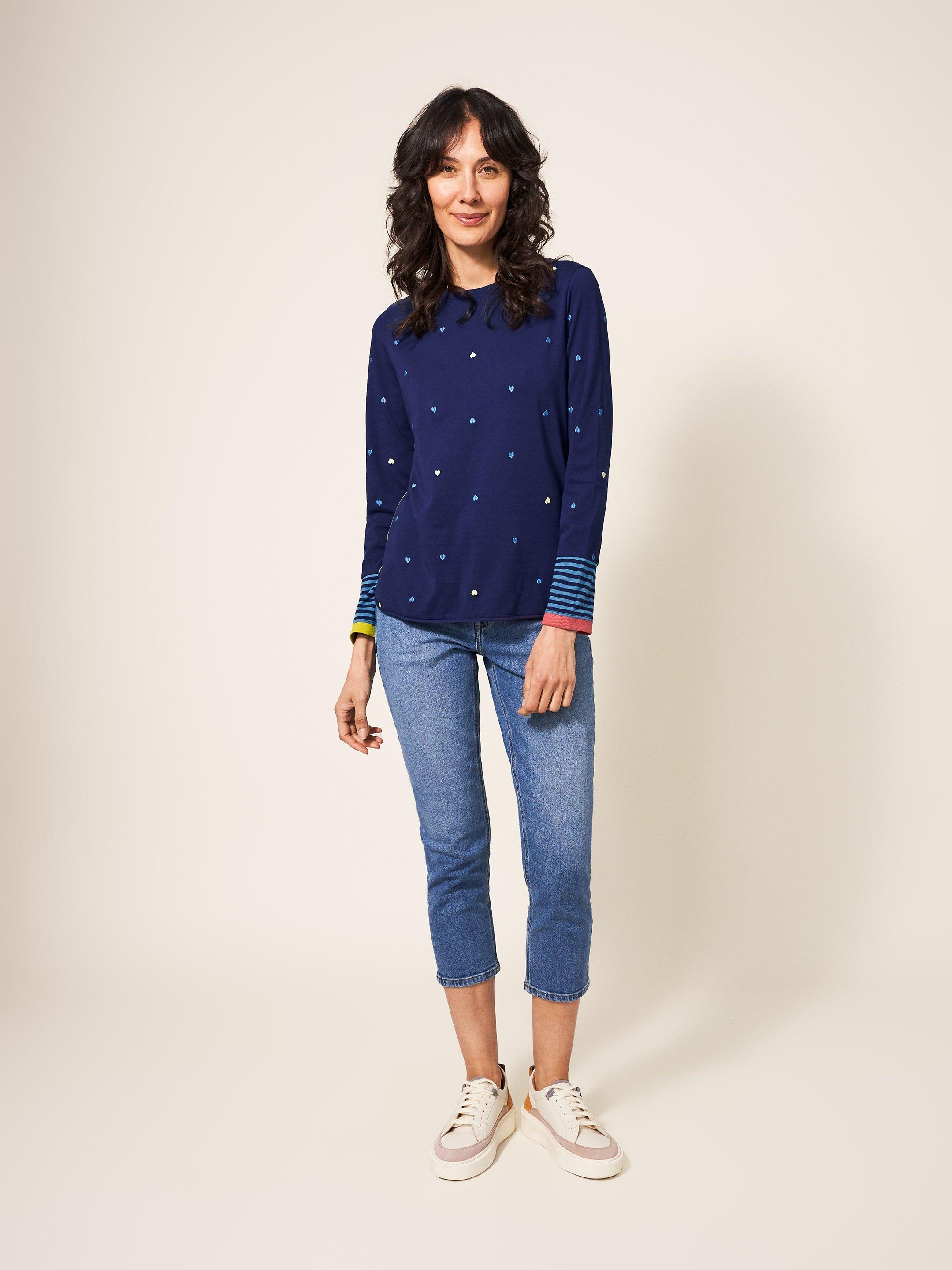 CASSIE EMBROIDERED TEE