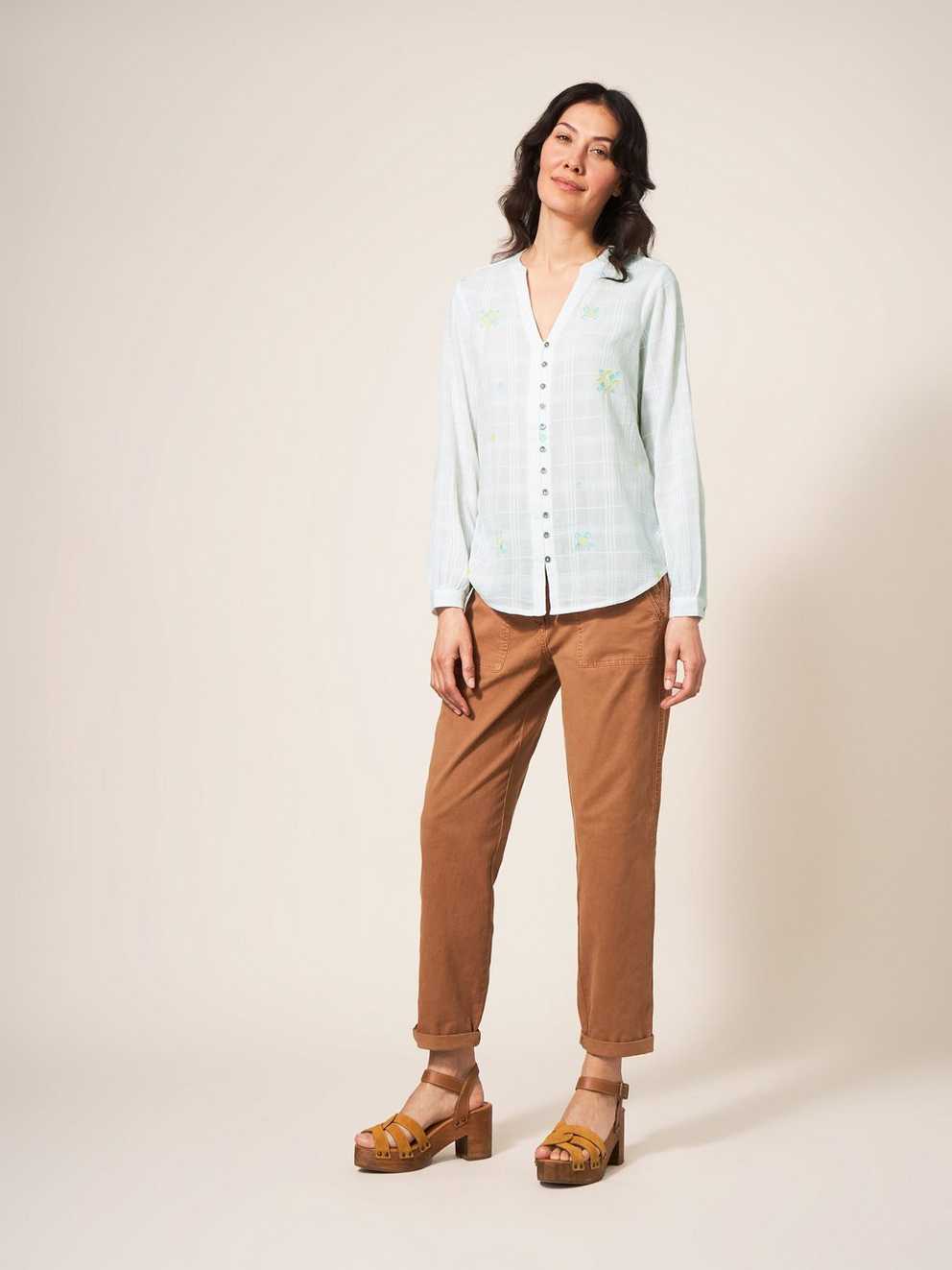 Kate Embroidered Cotton Shirt