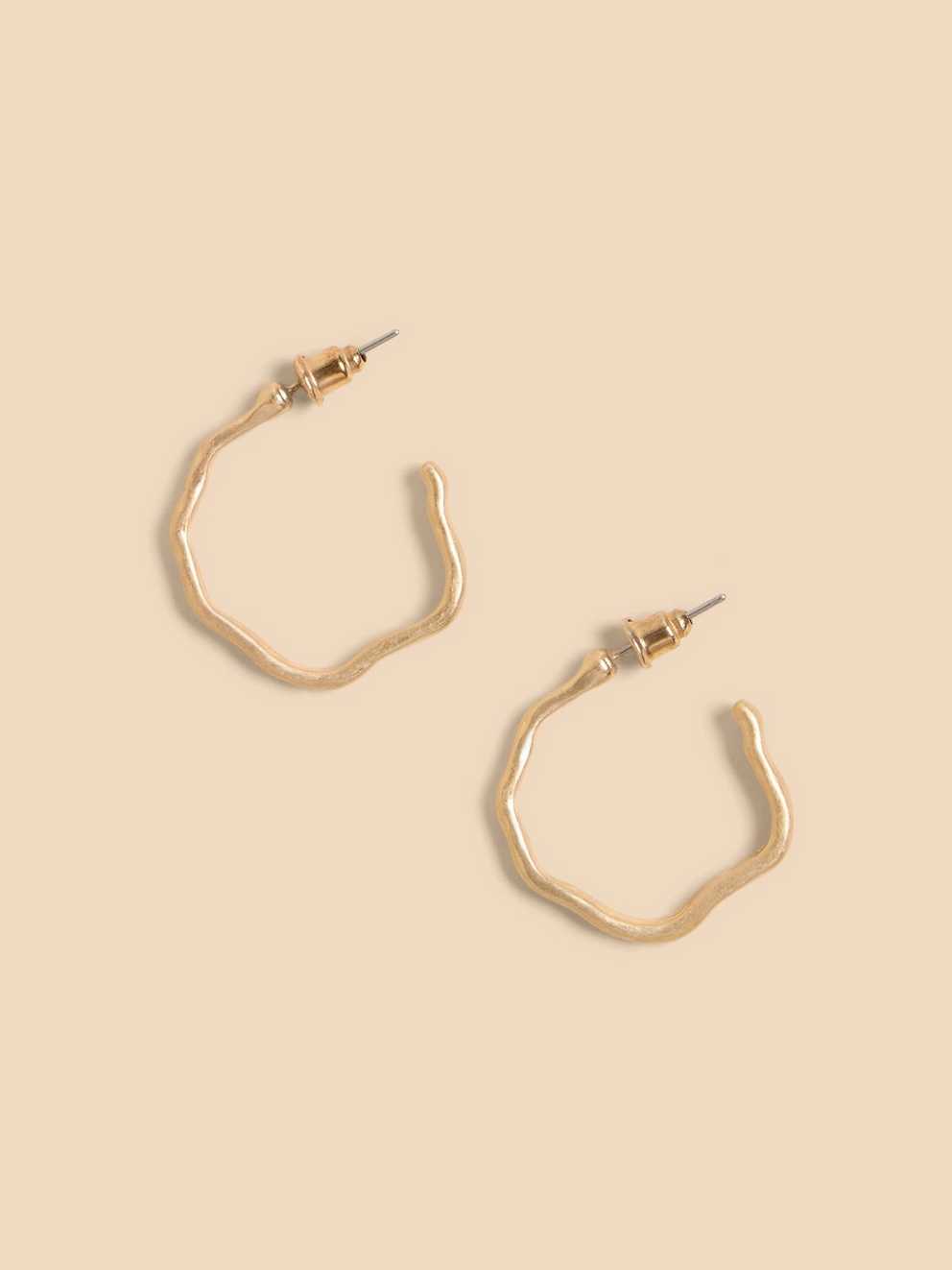 Abstract Hoop Earrings