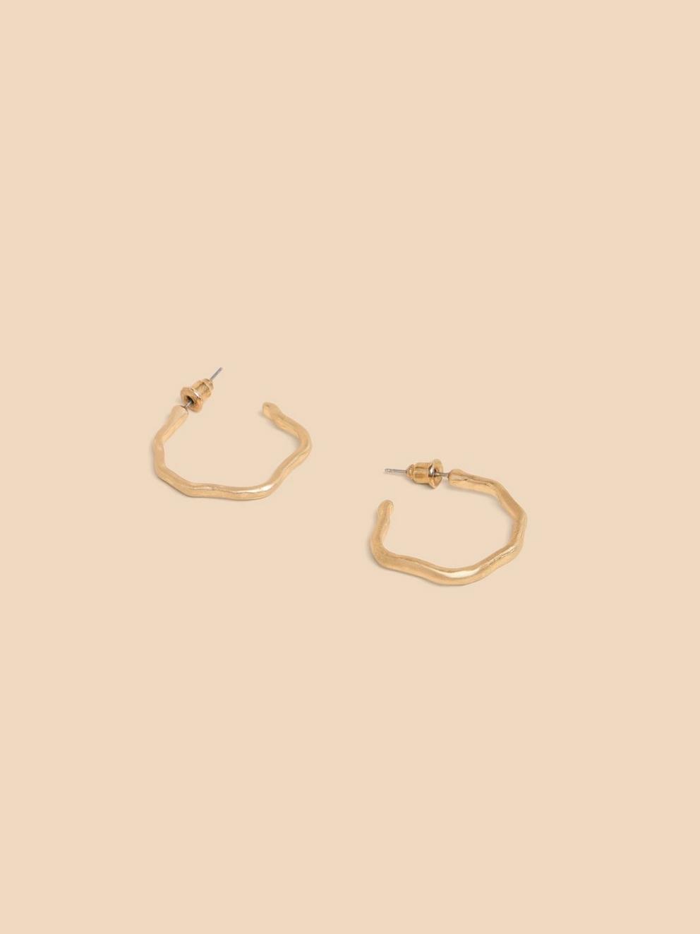 Abstract Hoop Earrings