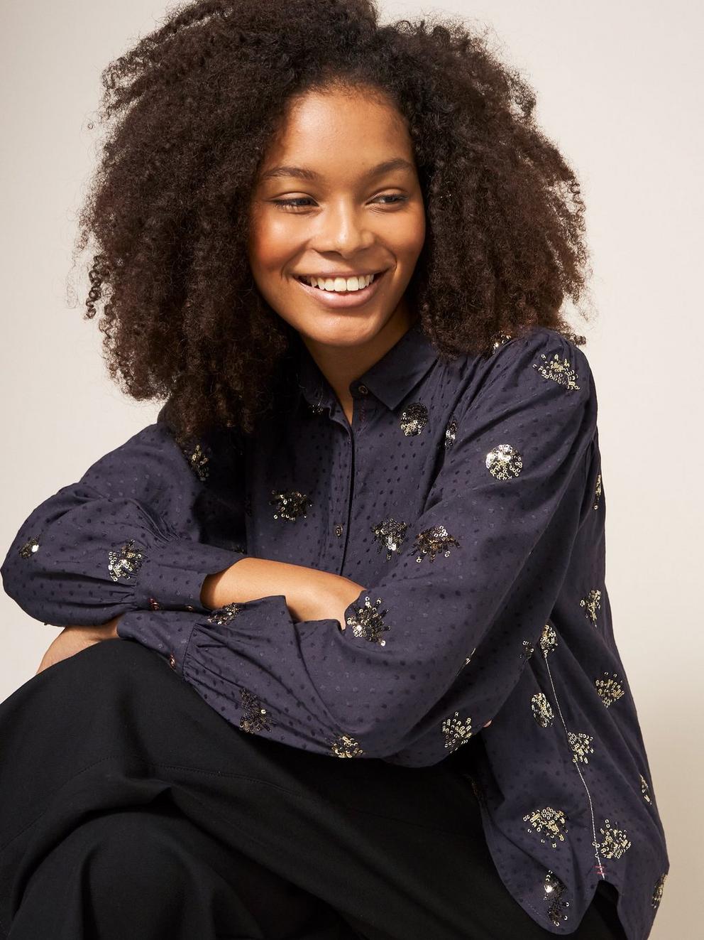 Ayla Sequin Shirt