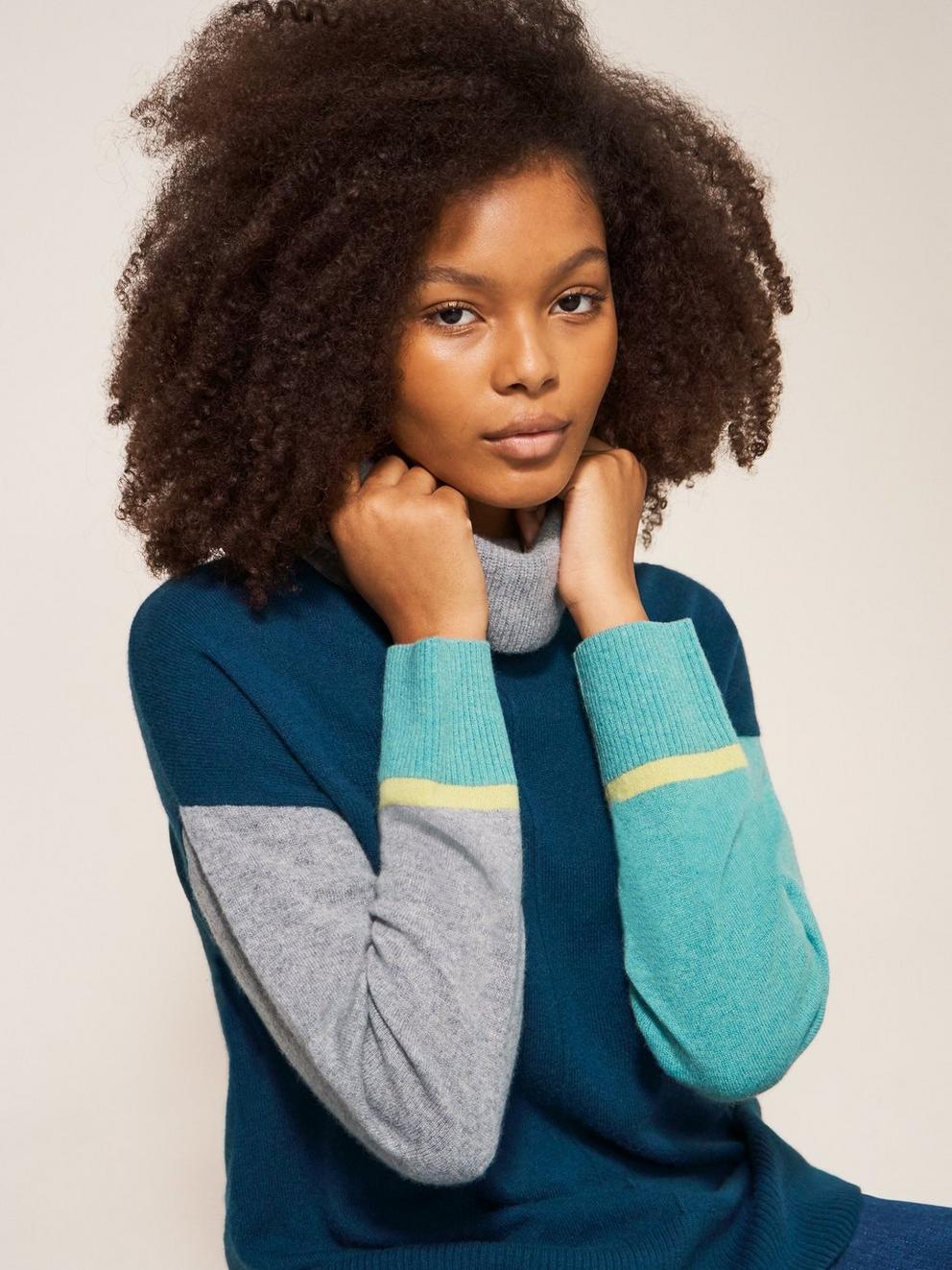 CALLIE H NECK CASHMERE JUMPER