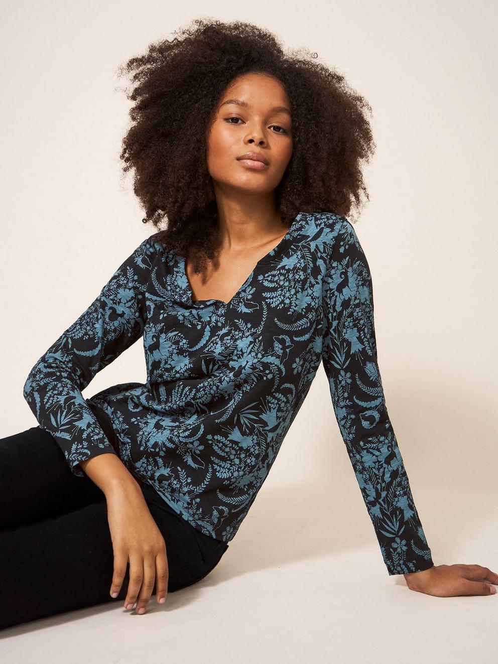 NELLY LS PRINT TEE