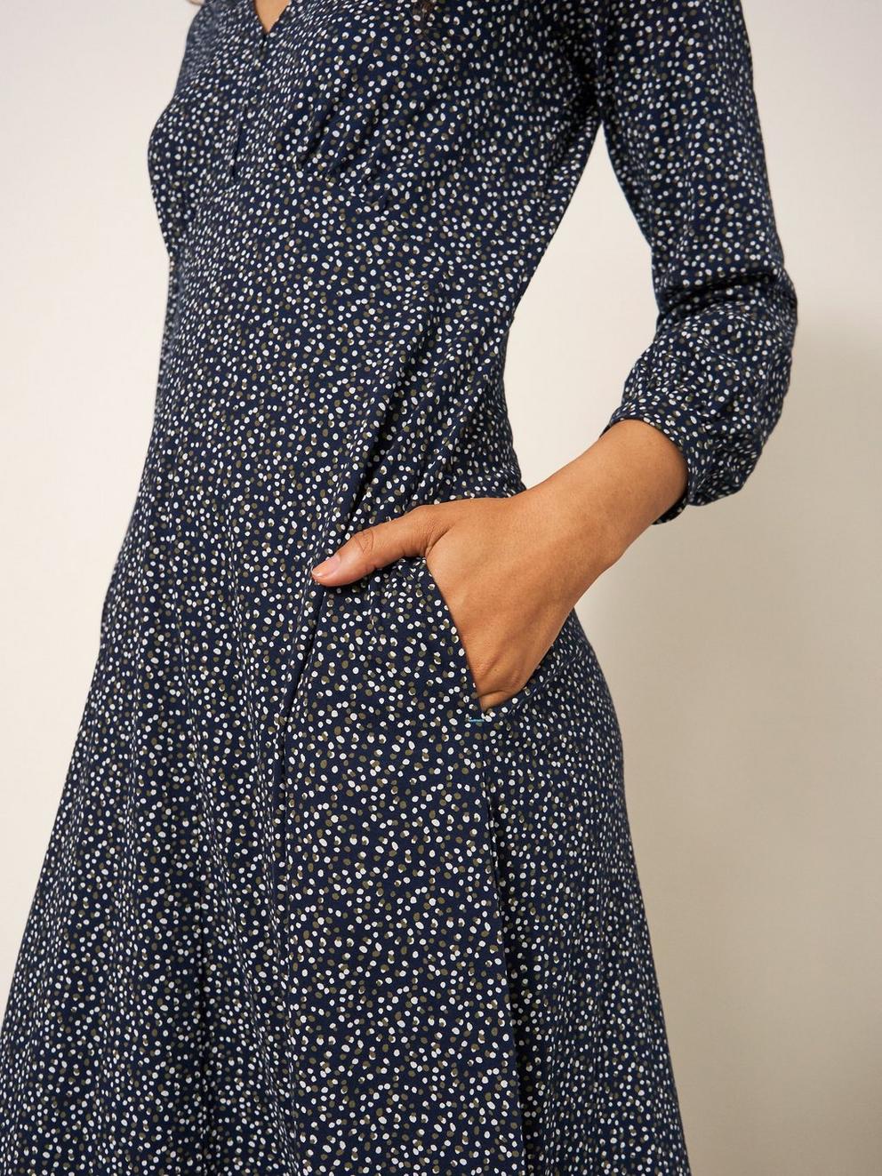 Megan Jersey V Neck Dress