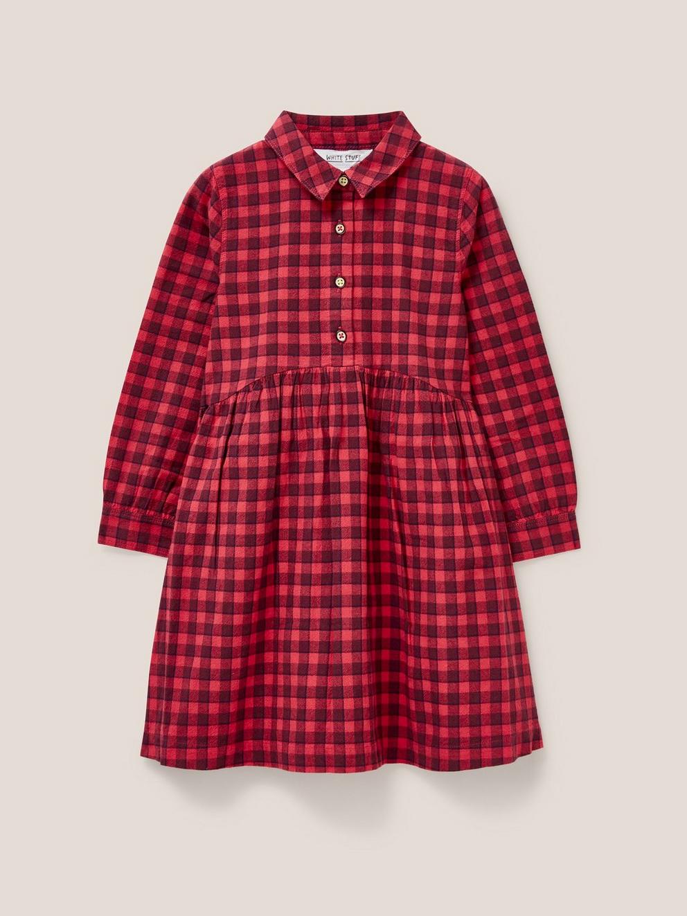 Leila Check Shirt Dress