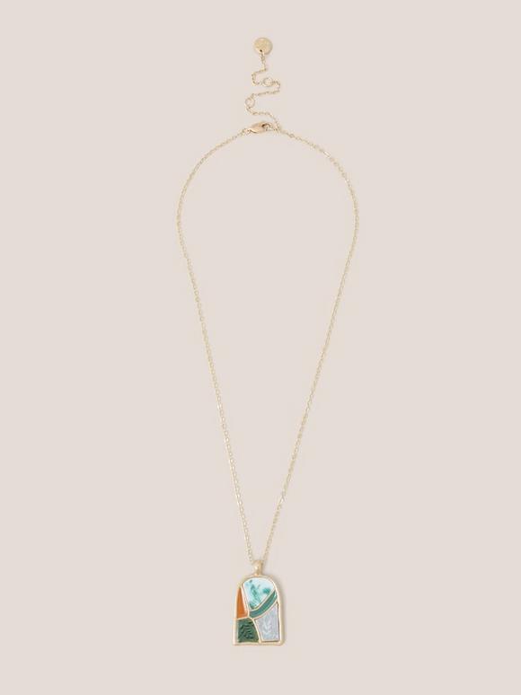Pebble Mosaic Tile Necklace