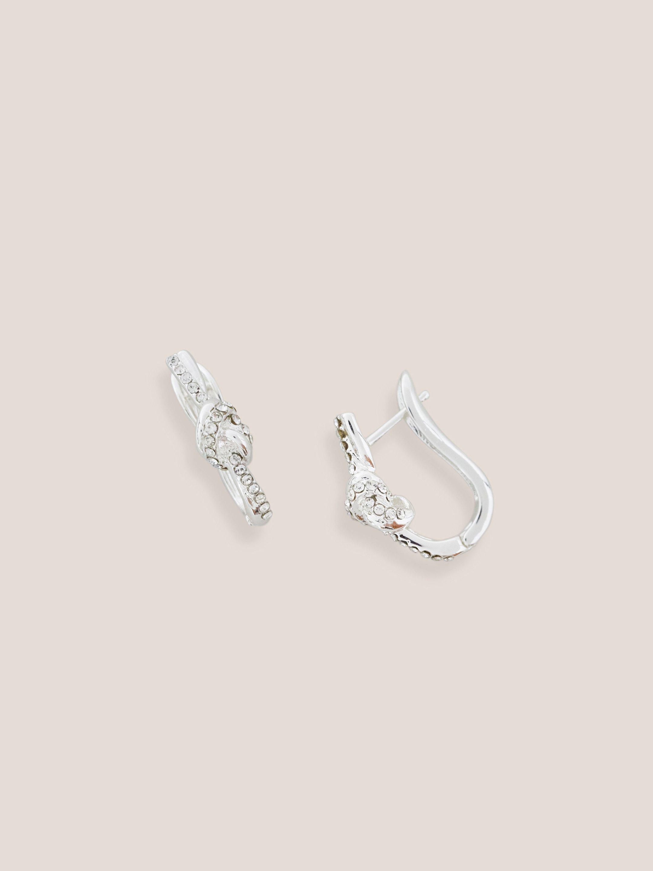 Silver Plated Knot Earrings