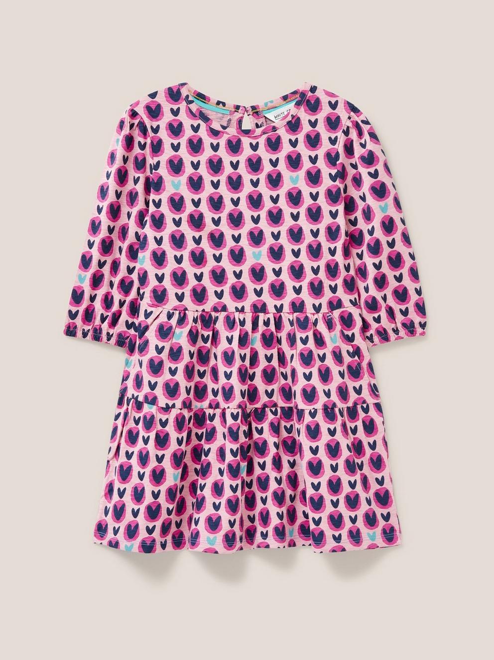 Heart Printed Jersey Dress