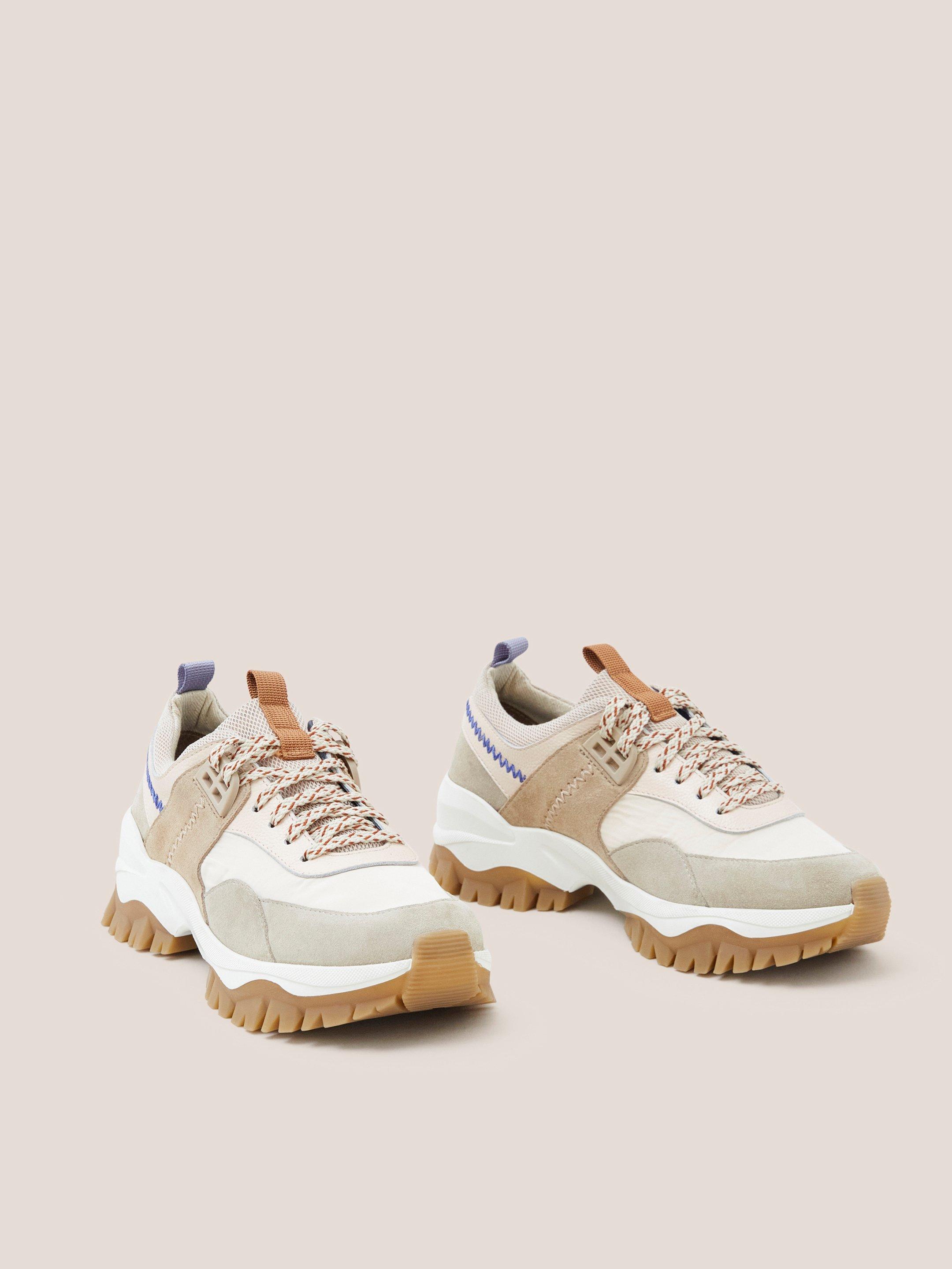 Chunky Suede Mix Trainer