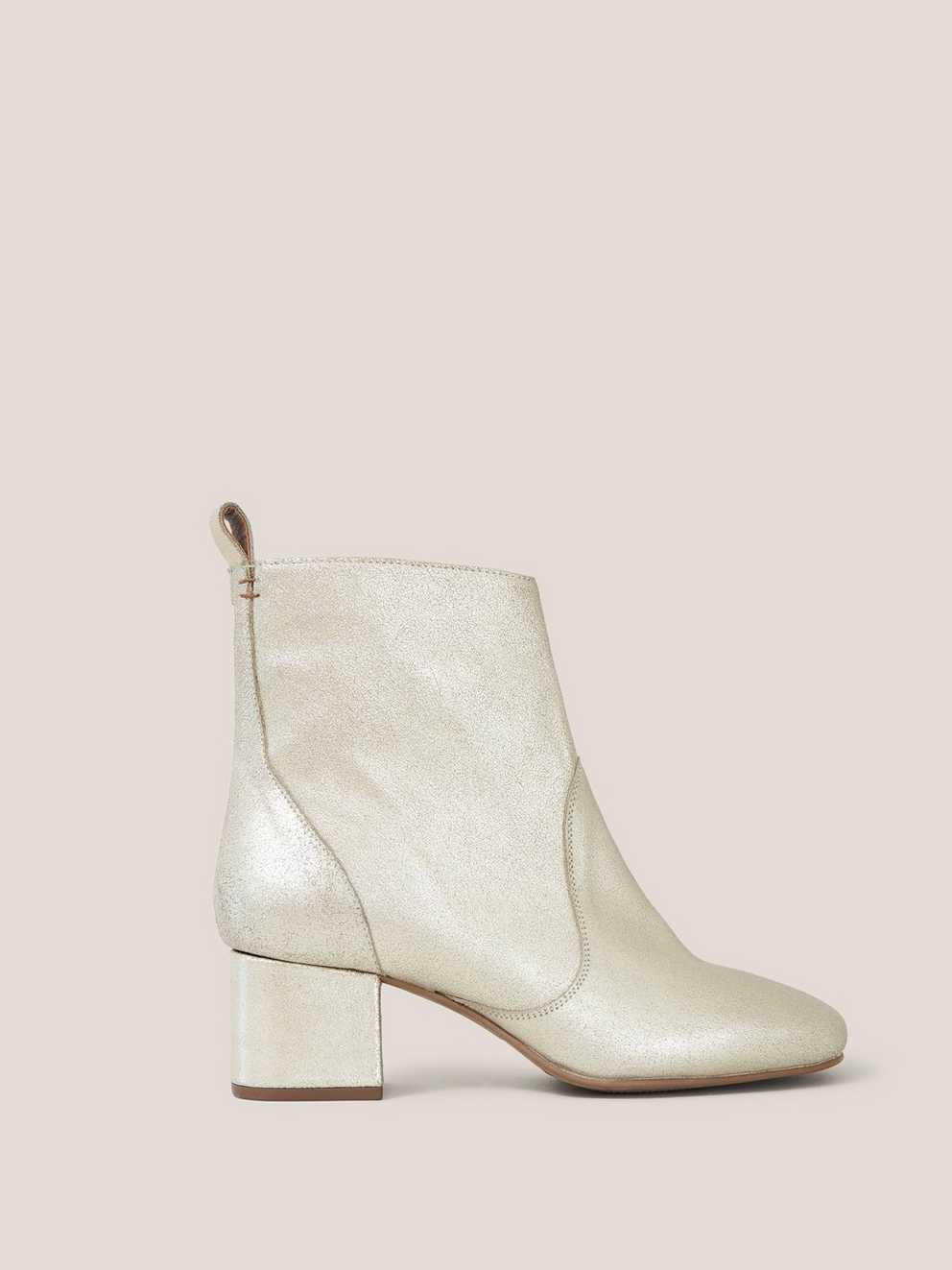 Cilla Leather Mid Heel Boot