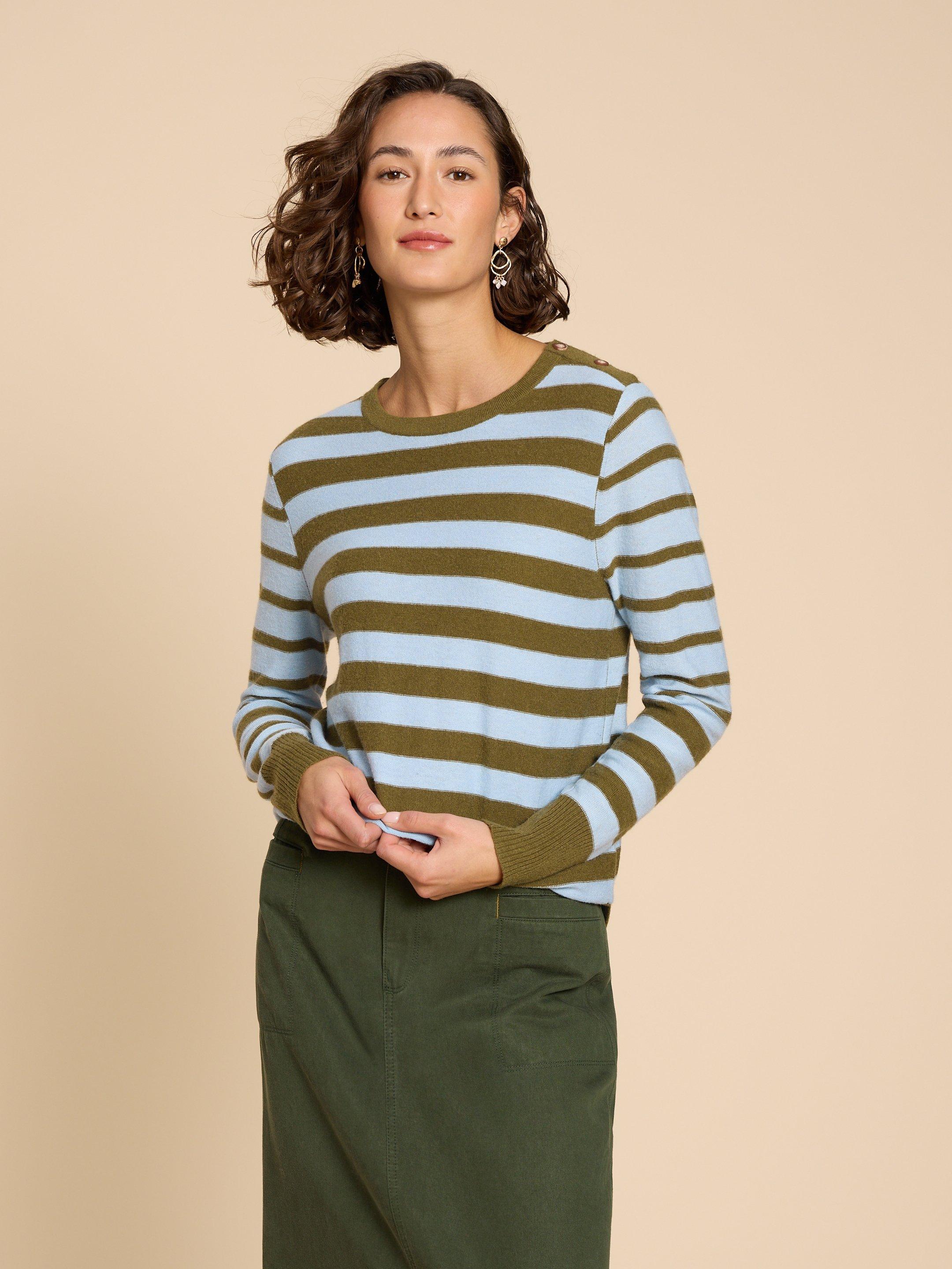 RIPPLE JUMPER in LIGHT GREEN White Stuff