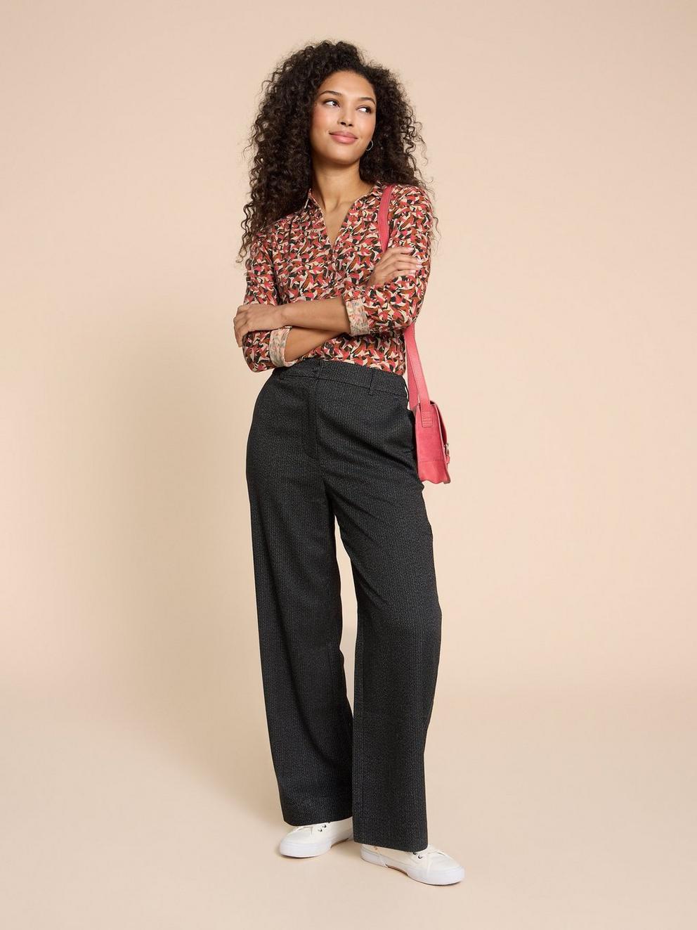 ANNIE JERSEY PRINT SHIRT