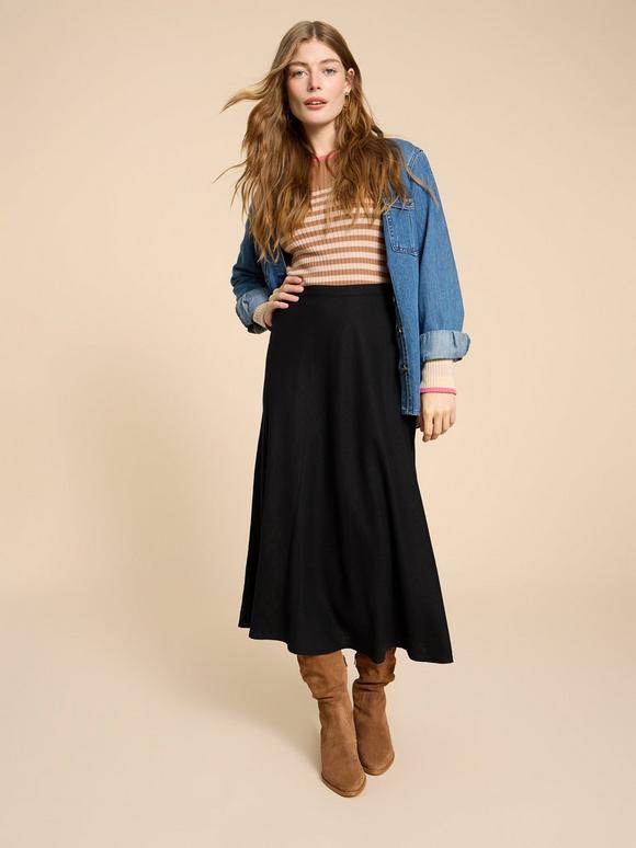 Clemence Linen Blend Skirt