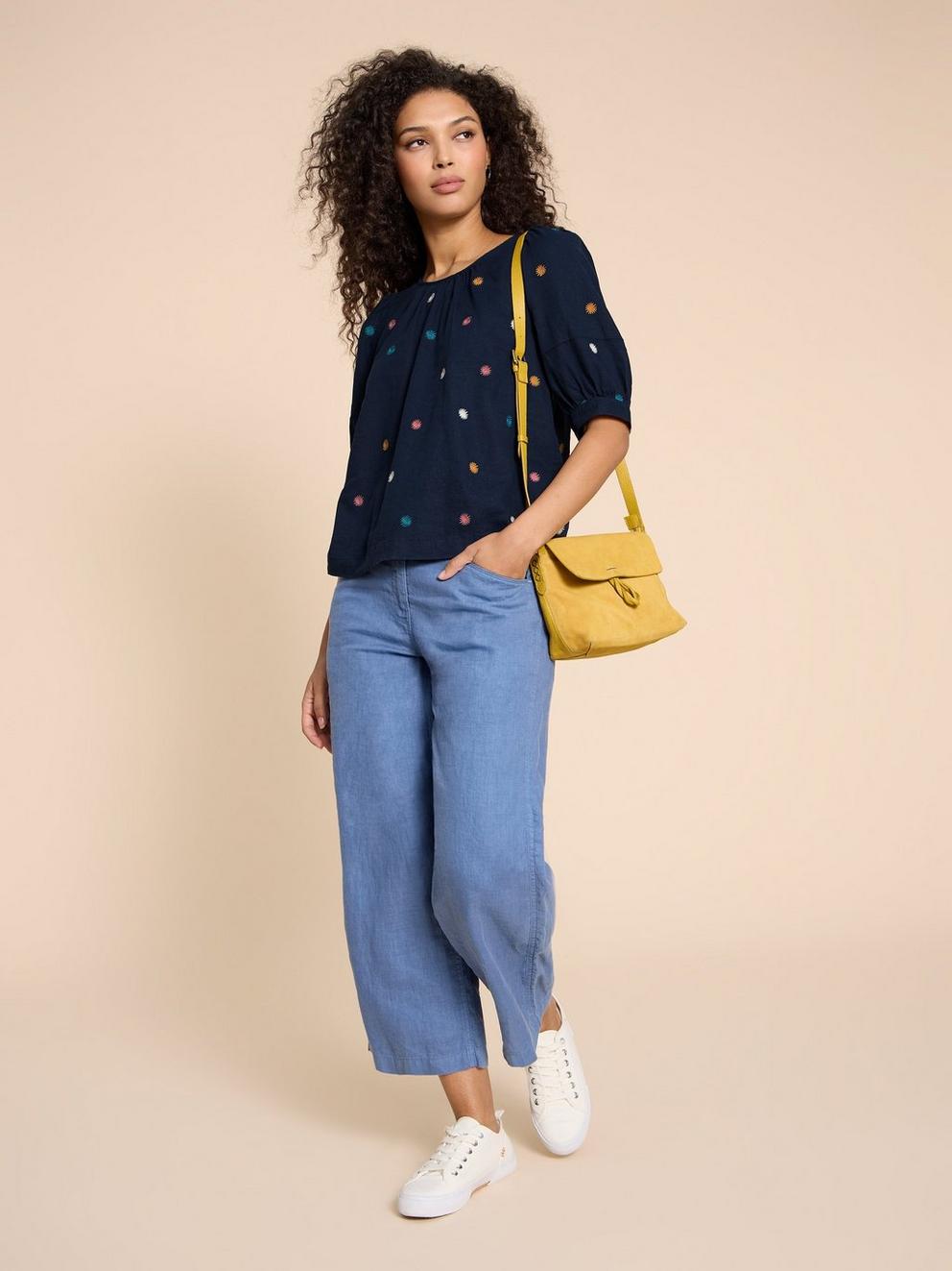 Shelly Linen Blend Top