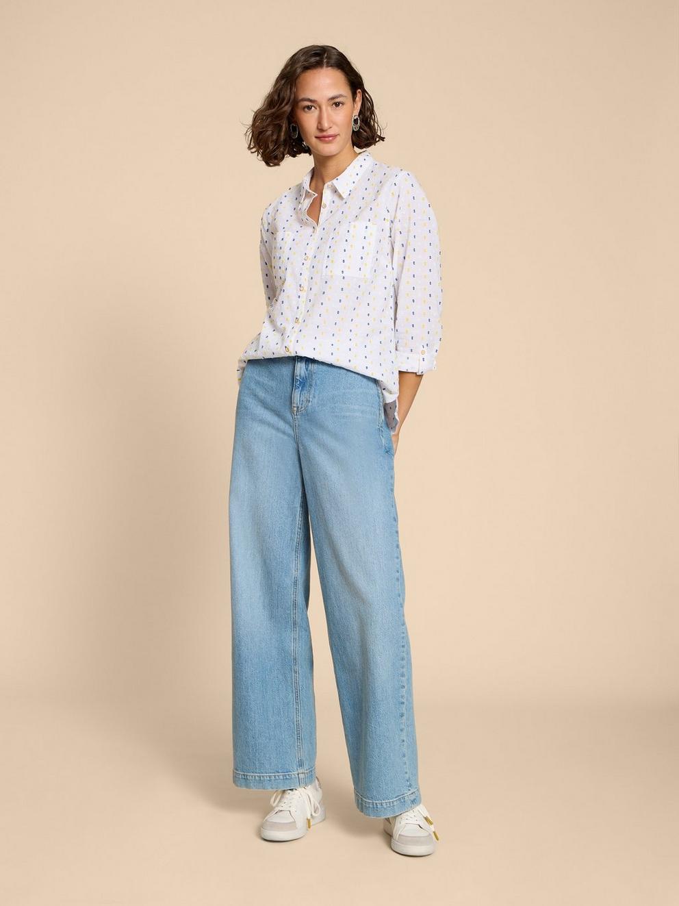 SOPHIE TEXTURED ORGANIC SHIRT