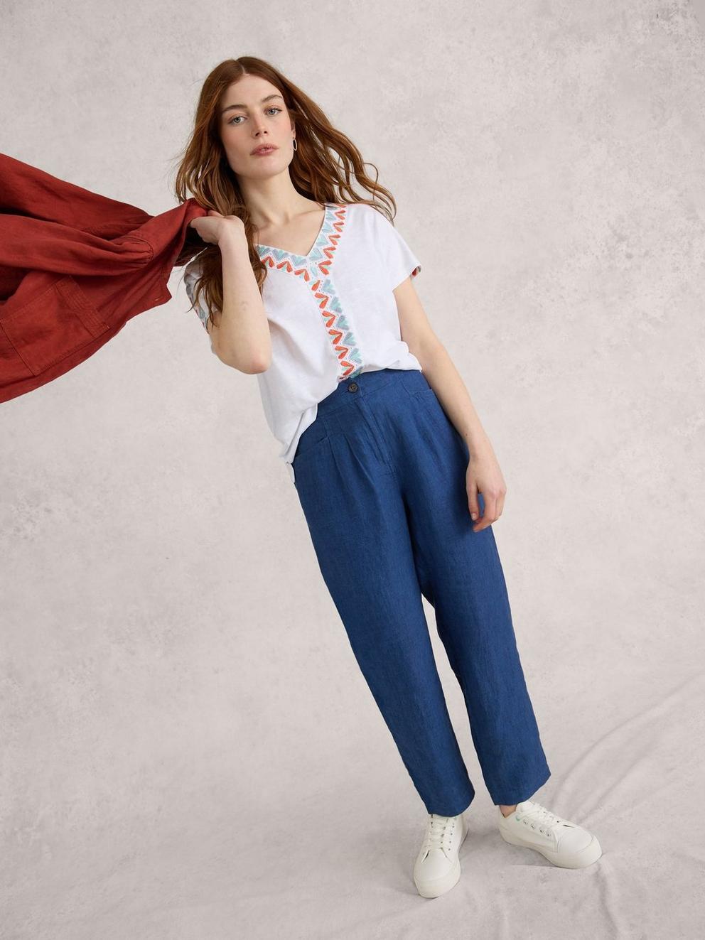 Women's Linen Trousers | White Stuff