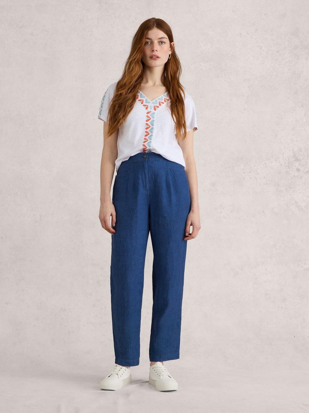 Women's Linen Trousers | White Stuff